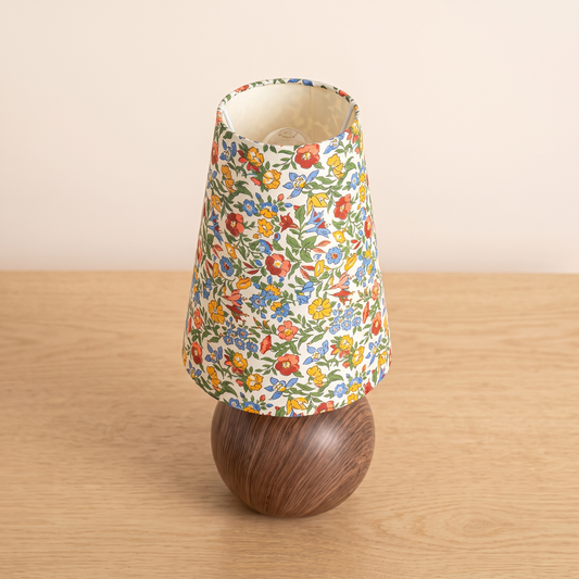 Anna Floral Table Lamp seen from above showing the shade opening