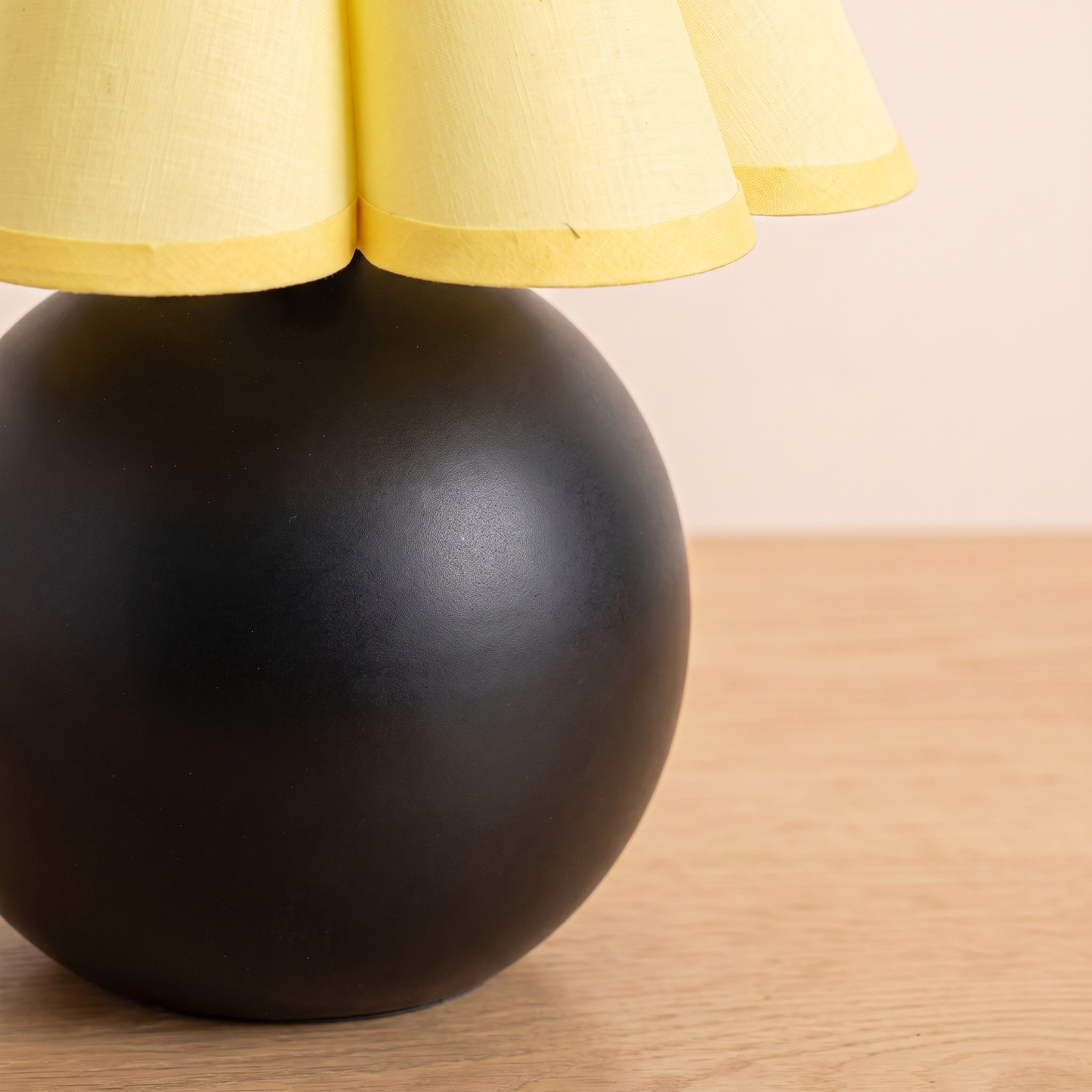 Close up of the Sunburst Table Lamp base