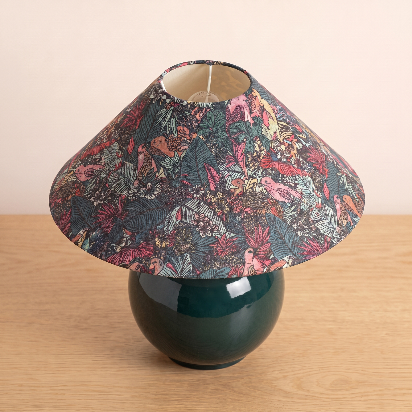 Kalinda Table Lamp seen from above showing the shade opening