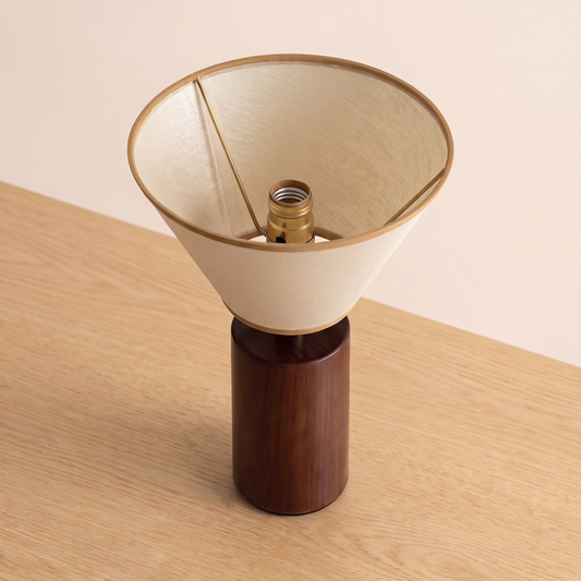 Martin Table Lamp seen from above showing the shade opening